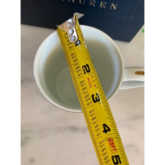 NIB Ralph Lauren Tuxedo Teddy Bear Gold-Rimmed Mug - Picture 8 of 8